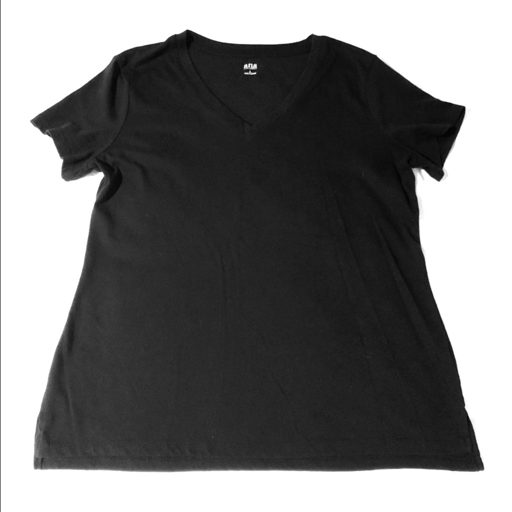 Black V-Neck tee